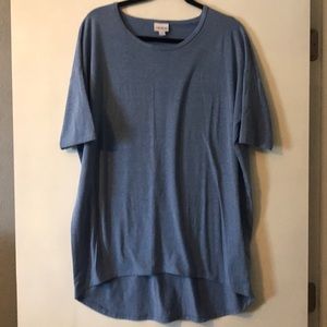 LuLaRoe Irma in solid blue